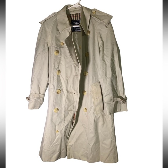 Burberry Large‎ Tan Vintage Trench Coat - Picture 1 of 7